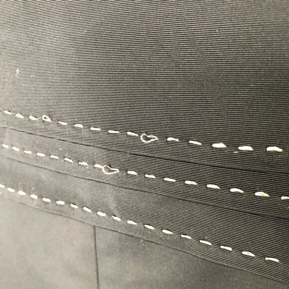 TADASHI Shoji Black Cap Sleeve Asymmetrical Neckline Stitch Detail Dress Size 10 - Picture 7 of 8